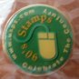 USPS Pin Celebrate the Century 90's Stamps Green Enamel Goldtone Metal