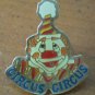 Circus Circus Clown Pin Enamel Goldtone Metal Las Vegas Casino