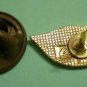 Smile Pin Mouth Teeth Lips Enamel Goldtone Metal Vintage