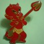 Red Devil Pin with Trident Vintage