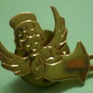 Angel Pin Cherub Goldtone Metal Vintage