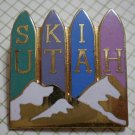 Ski Utah Pin Enamel Goldtone Metal Vintage GMWS Resort
