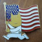 Olympics Pin 36 USC 380 American Flag Enamel Goldtone Metal Ho Ho NYC