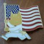 Olympics Pin 36 USC 380 American Flag Enamel Goldtone Metal Ho Ho NYC