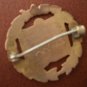 Vintage Pin DBVS Open Book Laurel Wreath Goldtone Metal Trade Mark