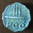 Vintage Pin PCC Tall Ship DML metal hat lapel