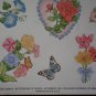 Butterflies Roses Stickers Current 22308-3 Lot 4 sheets Flowers Butterfly Vintage