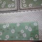 Vintage Luncheon Napkins and Coasters Green White Floral Embossed Germany In Box