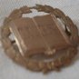 Vintage Pin DBVS Open Book Laurel Wreath Goldtone Metal Trade Mark