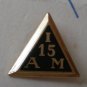 Vintage Pin Lapel IAM Bastian Bros I 15 Am Triangle 10kgf Hat I15AM