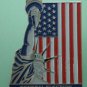General Election Pin 2002 Statue Liberty Flag Silvertone Metal Dan Johnson