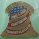 Primary Election Pin 2006 San Diego County Liberty Bell Goldtone Metal Image Pins