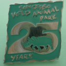 San Diego Wild Animal Park Pin 25 Years Enamel Silvertone Metal