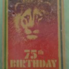 San Diego Zoo 75th Birthday 1916-1991 Lion Enamel Goldtone Metal