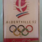 Albertville 92 Olympics Pin Coca Cola Sponsor Enamel Goldtone Metal