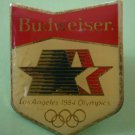 Olympics 1984 Pin Budweiser Los Angeles Games Enamel Goldtone Metal