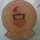 Olympics Pin US San Diego Training Center Enamel Goldtone Metal