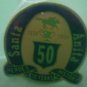 Santa Anita Pin 50th Anniversary Horse Racetrack Racing 1984 Enamel Goldtone Metal