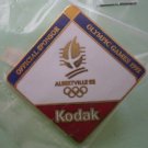 Kodak Olympics Pin 1992 Albertville Official Sponsor Winter Games Enamel Goldtone Metal
