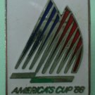 America's Cup 1988 Sailing Pin '88 Silvertone Metal Peter David