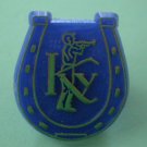 Kentucky Derby Horse Racing Pin Blue Plastic Horsetrack Knobby Krafters