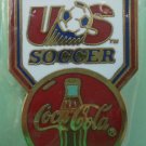 Coca Cola US Soccer Pin 1991 Goldtone Metal McGillvray Sponsor Coke
