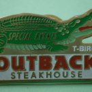 Outback Steakhouse Pin T-Bird Crocodile Special Event Goldtone Metal