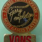 Vons Pin Garry Templeton Padres Team Captain Most Games Played