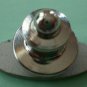 R Pin Lapel Pinback Silvertone Metal Oval 1/5SF