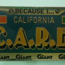 Giant Care Pin Grocery Employee Pinback License Plate Customers Are Really Everything