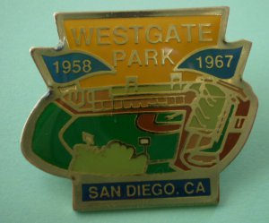 West Gate Park Field Pin San Diego Padres 1967 Enamel Goldtone Metal
