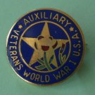 Veterans World War 1 Pin Auxiliary Goldtone Metal