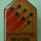 National Scout Jamboree Pin 1989 Northeast Region Enamel Goldtone Metal