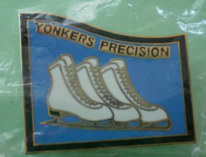 Yonkers Precision Ice Skating Pin NOS Skates