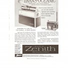 Vintage Ad Zenith All Transistor Trans Oceanic Radio 1958