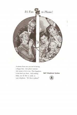 Vintage Ad Bell Telephone System 1958 It's Fun To Phone