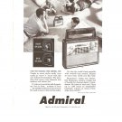 Vintage Ad Admiral Portable Radio 1958 Front Back Speakers
