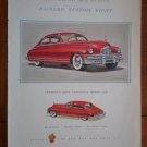 Vintage Ad Packard Custom Eight 1948 Red Most Luxurious Motor Car