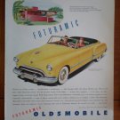 Vintage Ad Futuramic Oldsmobile 1948 Yellow Frank Lloyd Wright architecture