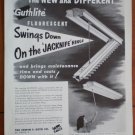 Vintage Ad Guthlite Fluorescent 1948 Jacknife Hinge Edwin Guth Co