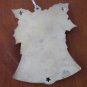Christmas Bell Ornament Silvertone Metal