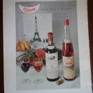 Vintage Ad Cruse French Wine 1960s