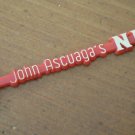 Vintage Swizzle Stick John Ascuaga's Nugget Nevada Casino Red Plastic Stirrer