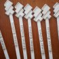 Vintage Swizzle Sticks Sitmar Cruises Lot 9 White Plastic