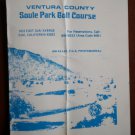 Vintage Golf Scorecard Ventura County Soule Park Golf Course