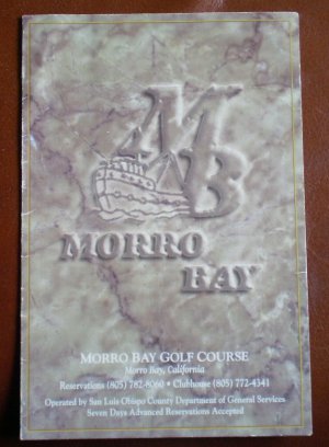 Vintage Golf Scorecard Morro Bay Golf Course California