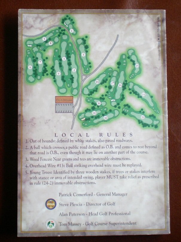 Vintage Golf Scorecard Morro Bay Golf Course California