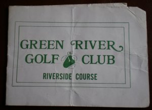 Vintage Golf Scorecard Green River Golf Club Riverside CA
