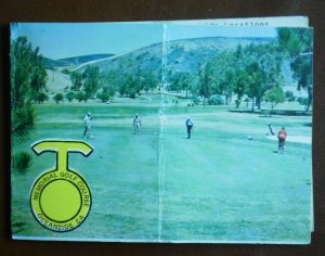 Vintage Golf Scorecard Memorial Golf Course Oceanside CA
