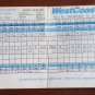 Vintage Golf Scorecard Memorial Golf Course Oceanside CA